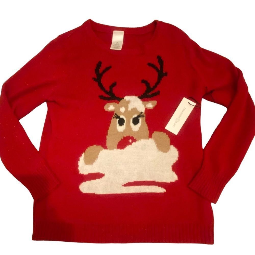 Women’s | Ugly Christmas sweater | Reindeer sweater | Christmas NWT size L